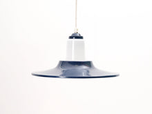 Lataa kuva Galleria-katseluun, Retro kattovalaisin sinivalkoinen