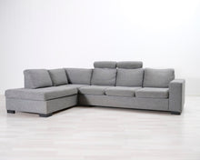 Lataa kuva Galleria-katseluun, 5-istuttava avokulmasohva harmaa