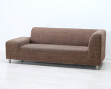 Lataa kuva Galleria-katseluun, Adea Camp 2,5-istuttava kangassohva ruskea