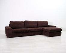 Lataa kuva Galleria-katseluun, 3-istuttava divaanisohva ruskea