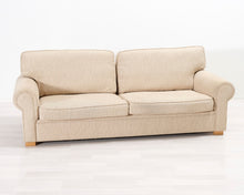 Lataa kuva Galleria-katseluun, 3-istuttava kangassohva beige