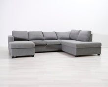 Lataa kuva Galleria-katseluun, 5-istuttava avokulmasohva harmaa