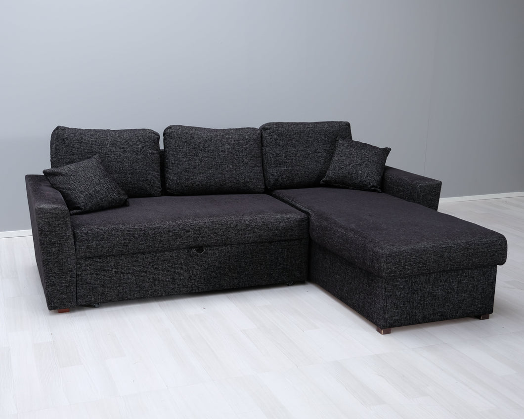 Asko 3-istuttava vuodesohva divaanilla tummanharmaa