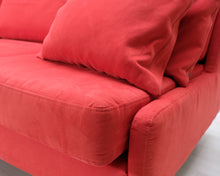 Lataa kuva Galleria-katseluun, Asko 4-istuttava kangassohva punainen
