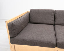 Lataa kuva Galleria-katseluun, Artek 557 Ben af Schulten 2-istuttava sohva ruskea
