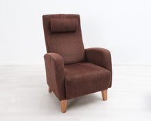 Lataa kuva Galleria-katseluun, Asko nojatuoli rahilla tummanruskea
