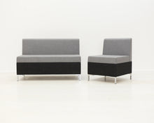 Lataa kuva Galleria-katseluun, Metalmobil Abaco sohva ja nojatuoli musta

