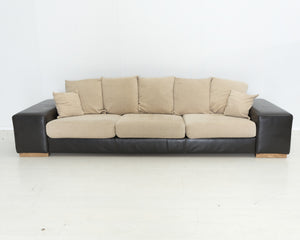 Bellus XXL 4-istuttava sohva nahka / kangas