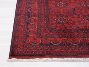 Afganistanilainen villamatto 228 x 174 cm punainen