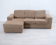 Lataa kuva Galleria-katseluun, Asko 3-istuttava divaanisohva vaaleanruskea
