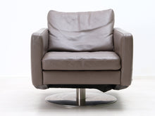 Lataa kuva Galleria-katseluun, Natuzzi nahkanojatuoli ruskea
