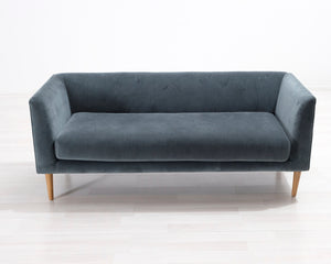 Sofacompany Irna 2-istuttava kangassohva sinivihreä