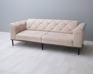 3-istuttava kangassohva beige