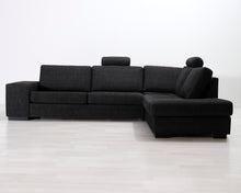 Lataa kuva Galleria-katseluun, 5-istuttava kulmasohva tummanharmaa
