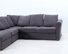 Lataa kuva Galleria-katseluun, 5-istuttava Ikea Grönlid kulmasohva

