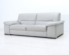 Lataa kuva Galleria-katseluun, Italsofa 3-istuttava nahkasohva harmaa
