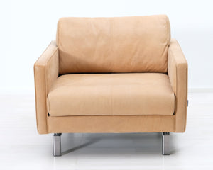 Furninova nahkanojatuoli beige
