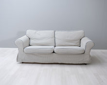 Lataa kuva Galleria-katseluun, Asko 2,5-istuttava kangassohva raidallinen
