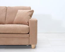 Lataa kuva Galleria-katseluun, Isku 2-istuttava kangassohva beige
