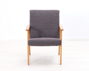 Vintage nojatuoli harmaa