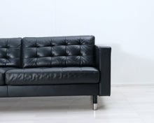 Lataa kuva Galleria-katseluun, IKEA Landskrona 3-istuttava sohva musta
