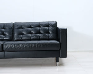IKEA Landskrona 3-istuttava sohva musta