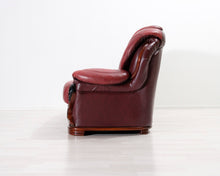 Lataa kuva Galleria-katseluun, 3-istuttava nahkasohva punainen
