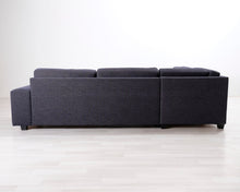 Lataa kuva Galleria-katseluun, 5-istuttava kulmasohva tummanharmaa
