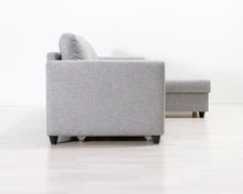 Lataa kuva Galleria-katseluun, 3-istuttava vuodesohva harmaa
