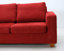 Lataa kuva Galleria-katseluun, Asko 4-istuttava kulmasohva punainen
