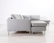 Lataa kuva Galleria-katseluun, 5-istuttava avokulmasohva vaaleanharmaa
