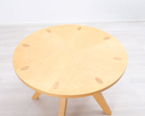 Pyöreä täyspuinen pöytä Ø 100 cm