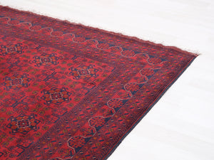 Afganistanilainen villamatto 228 x 174 cm punainen