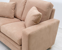 Lataa kuva Galleria-katseluun, Isku 2-istuttava kangassohva beige
