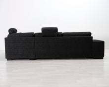 Lataa kuva Galleria-katseluun, 5-istuttava kulmasohva tummanharmaa
