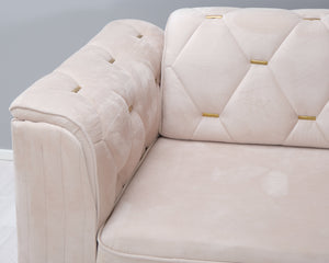 3-istuttava kangassohva beige