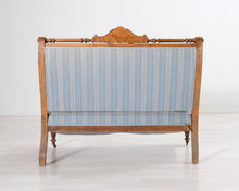 Lataa kuva Galleria-katseluun, Antiikkinen 2-istuttava sohva raidallinen 1800-luku
