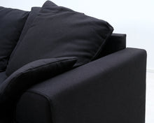 Lataa kuva Galleria-katseluun, 4-istuttava divaanisohva tummanharmaa
