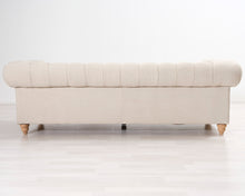 Lataa kuva Galleria-katseluun, 3-istuttava tygsohva beige
