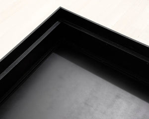 Sohvapöytä 120 x 120 cm musta