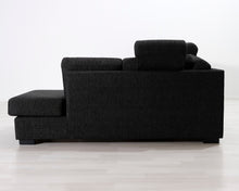 Lataa kuva Galleria-katseluun, 5-istuttava kulmasohva tummanharmaa
