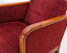 Lataa kuva Galleria-katseluun, Pormestari nojatuoli punainen
