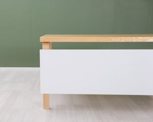 Artek työpöytä 70 x 150 cm koivu / valkoinen
