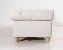 Lataa kuva Galleria-katseluun, 3-istuttava tygsohva beige
