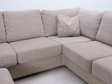 Lataa kuva Galleria-katseluun, 6-istuttava kulmasohva ja rahi beige
