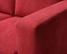 Lataa kuva Galleria-katseluun, Adea 2-istuttava kangassohva punainen
