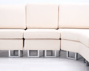 Beliani Stockholm kulmasohva beige