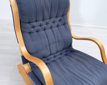 Lataa kuva Galleria-katseluun, Asko Koivutaru nojatuoli sininen
