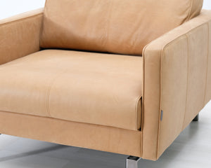 Furninova nahkanojatuoli beige