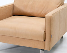 Lataa kuva Galleria-katseluun, Furninova nahkanojatuoli beige
